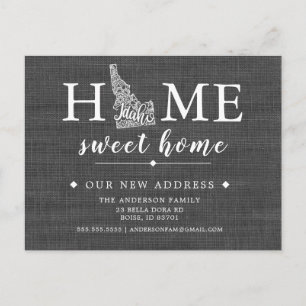 Cartão Postal de Anúncio de Mudança do Estado de I