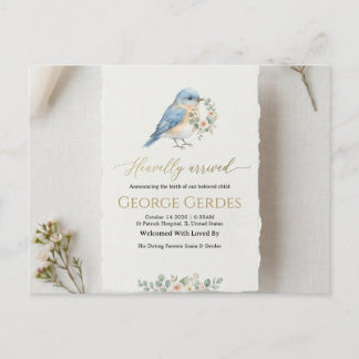 Cartão Postal de Anúncio de Nascimento