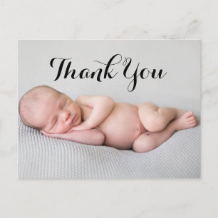 Cartão postal de anúncio de nascimento de bebê com