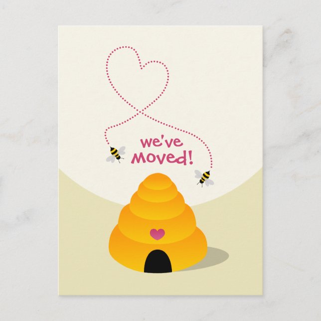 Cartão postal de Anúncio de Novo Endereço (Frente)