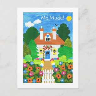 Cartão Postal de Anúncio de Novo Endereço em Espan