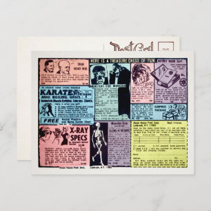 Cartão postal de anúncio de pedido de correio Vint