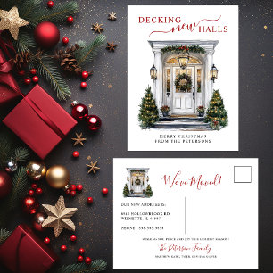 Cartão Postal De Anúncio Decking New Halls Novo Movimento de Natal Doméstic