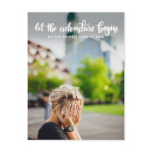 Deixe a Aventura Começar Escrito à Mão | Graduado