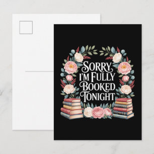Cartão Postal De Anúncio Desculpe, estou totalmente reservado esta noite