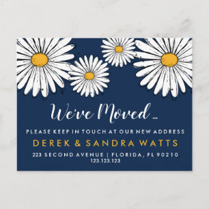 Cartão Postal De Anúncio Desenho da margarida móvel