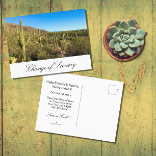 Cartão Postal De Anúncio Desert Cactus - Novo Movimento Doméstico