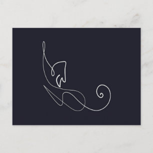 Cartão Postal De Anúncio Design de Gato Gato   Pentes De Gato 