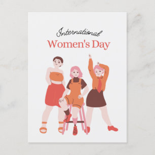 Cartão Postal De Anúncio Dia das Mulheres