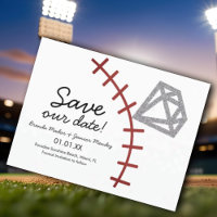 Diamante de Beisebol Homerun Joia Salve a Data