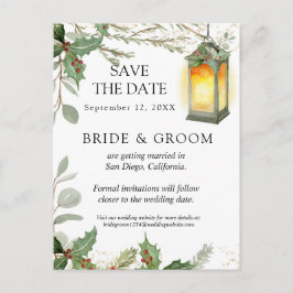 Cartão Postal De Anúncio Diário de Lixo Azul Vintage, Franco Elegante