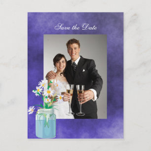 Cartão Postal De Anúncio Dias de Verão Salvem o Cartão-Postal de Data