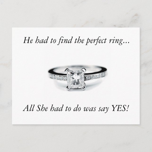 Cartão Postal De Anúncio Diga sim (Frente)