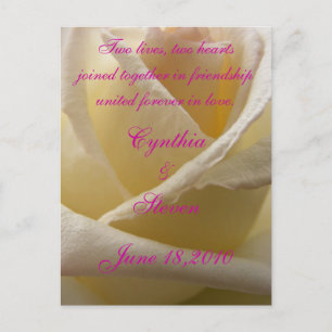 Cartão Postal De Anúncio Dois corações, duas vidas