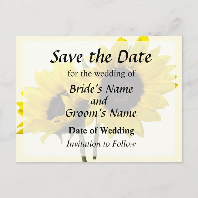 Cartão Postal De Anúncio Dois girassóis (Frente)