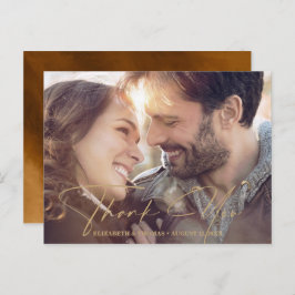 Cartão Postal De Anúncio Dourada de foto de mensagem de cor d'água moderna