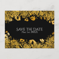 Dourado & Preto Exótico Selve de Cheetah Save the 