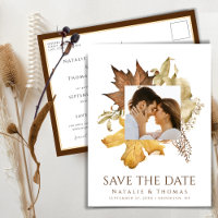 Dusty Brown Autumn Folhas Caem No Casamento De Amo