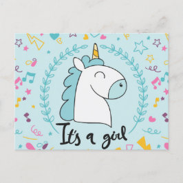 Cartão Postal De Anúncio É Uma Menina