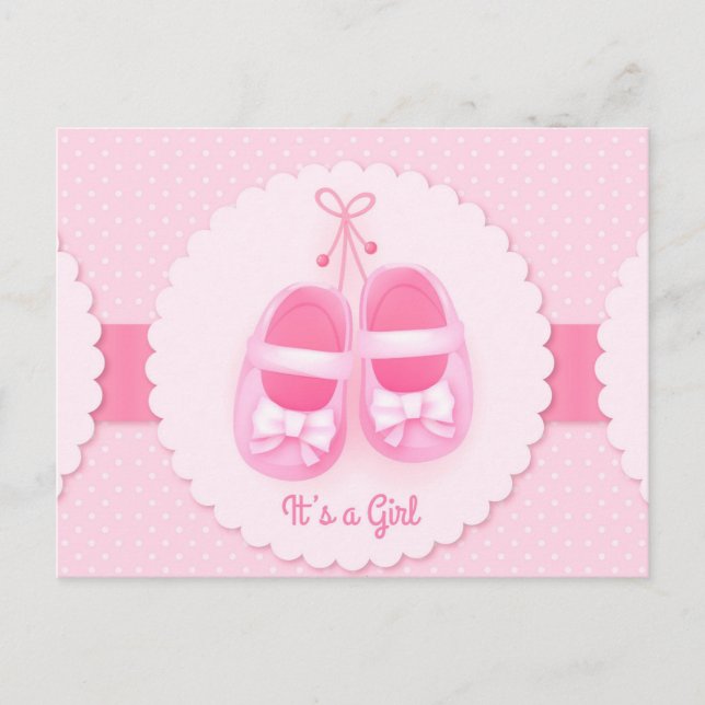 Cartão Postal De Anúncio É uma menina (Frente)