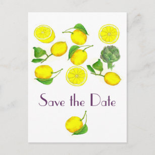 Cartão Postal De Anúncio Economias da arte da aguarela dos citrinos do