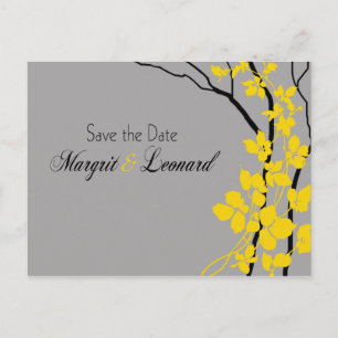 Cartão Postal De Anúncio Economias de Bella da flor de cerejeira a data