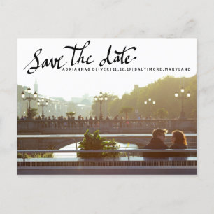 Cartão Postal De Anúncio Economias modernas a foto da tipografia do roteiro