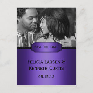 Cartão Postal De Anúncio Economias pretas roxas da foto do inclinação a