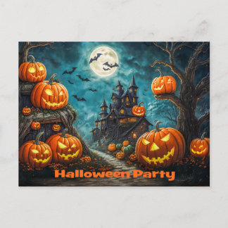 Cartão Postal De Anúncio Einladungskarte für eine Halloween Party