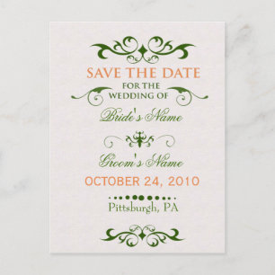 Cartão Postal De Anúncio Elegance - Salvar a Data