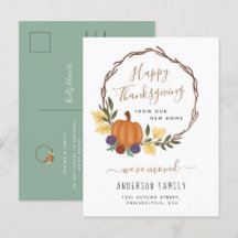 Elegante Ação de Graças Outono Pumpkin Wreath Move