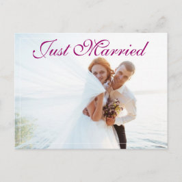 Cartão Postal De Anúncio Elegante Elopement Wedding