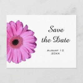 Cartão Postal De Anúncio Elegante Romântico Rosa Gerbera Daisy