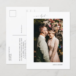 Cartão Postal De Anúncio Elopemento do Recem casados de Fotografia da Calig