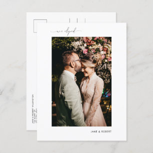 Cartão Postal De Anúncio Elopemento do Recem casados de Fotografia da Calig