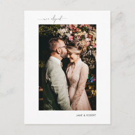 Cartão Postal De Anúncio Elopemento do Recem casados de Fotografia da Calig