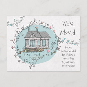 Cartão Postal De Anúncio Endereço domiciliário que novo da aguarela nós nos