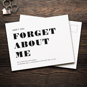 Cartão Postal De Anúncio Engraçado Humor Novo Endereço Simples Móvel Min