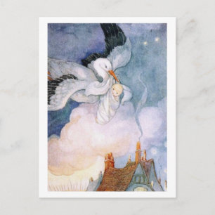 Cartão Postal De Anúncio Entrega Especial – Novo Bebê