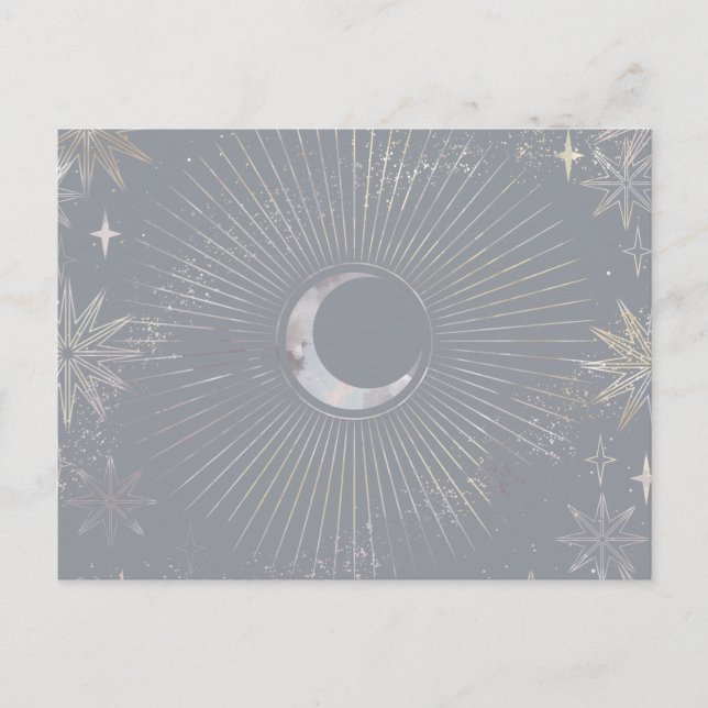 Cartão Postal De Anúncio Erupção da Lua Pálida (Frente)