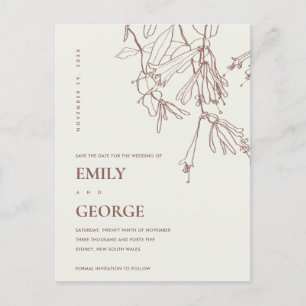 CARTÃO POSTAL DE ANÚNCIO ESCOAMENTO DA LINHA BRANCA DESENHANDO FLORAL SALVE