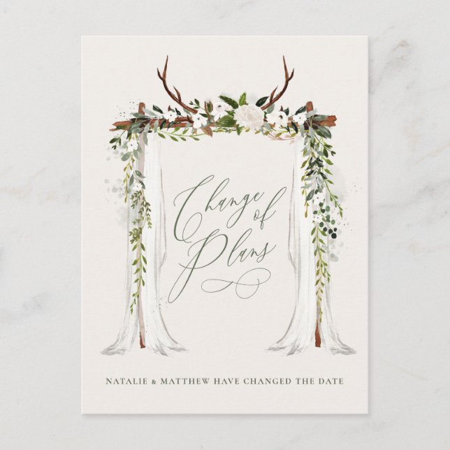 Cartão Postal De Anúncio Escória russa e na moda de eucalipto (Frente)