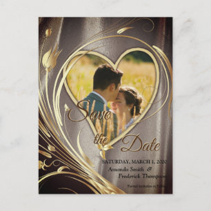 Cartão Postal De Anúncio Esplendor de flor de cetim castanho e marfim