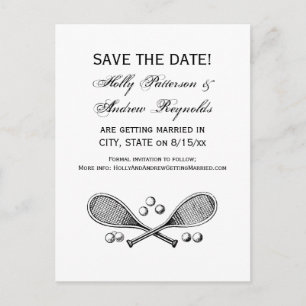 Cartão Postal De Anúncio Esportes Vintage Raquetes de Tênis Cruzadas Bolas 