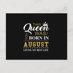 Cartão Postal De Anúncio Esta Rainha Foi Nascer No Presente De Aniversário
