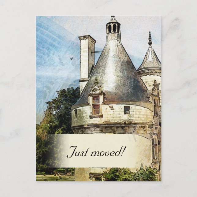 Cartão Postal De Anúncio Estamos em um novo novo endereço personalizado do  (Frente)