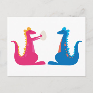 Cartão Postal De Anúncio estamos grávidas