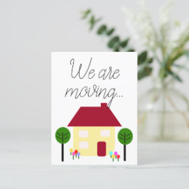 Cartão Postal De Anúncio Estamos Movendo Novo Endereço