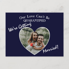 Cartão Postal De Anúncio Estamos nos Casando Casamento Simples