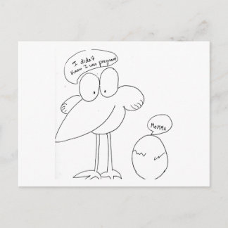 Cartão Postal De Anúncio Estou grávida!